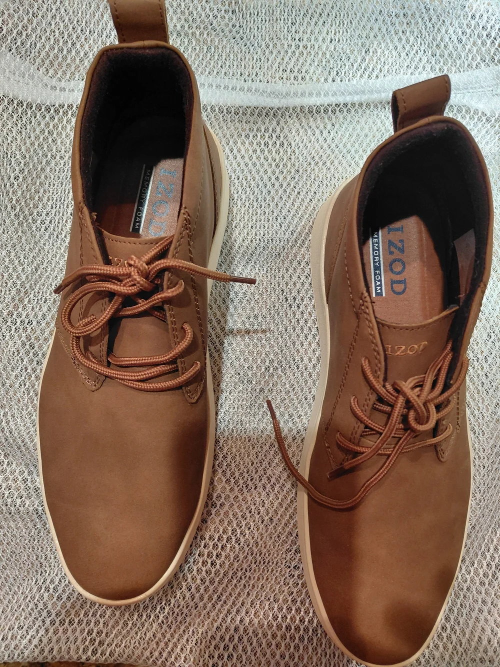 IZOD Men's Brown Casual Lace-Up Sneakers